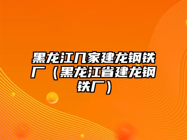 黑龍江幾家建龍鋼鐵廠（黑龍江省建龍鋼鐵廠）