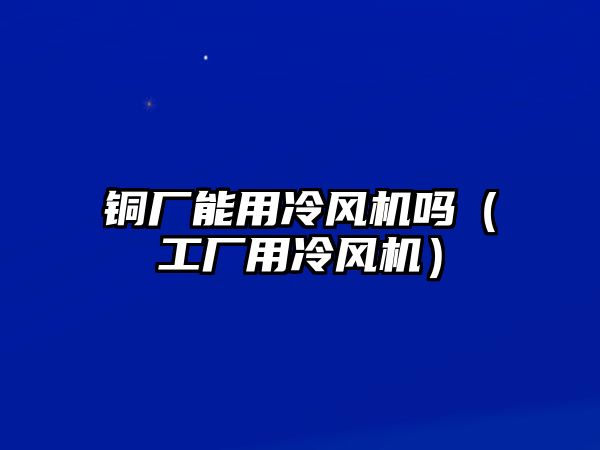 銅廠能用冷風(fēng)機(jī)嗎（工廠用冷風(fēng)機(jī)）