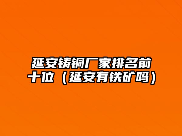 延安鑄銅廠家排名前十位（延安有鐵礦嗎）