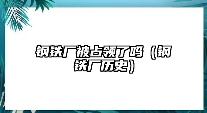 鋼鐵廠被占領了嗎（鋼鐵廠歷史）