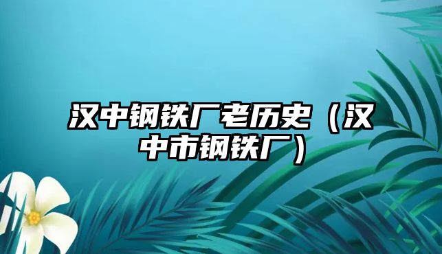 漢中鋼鐵廠老歷史（漢中市鋼鐵廠）