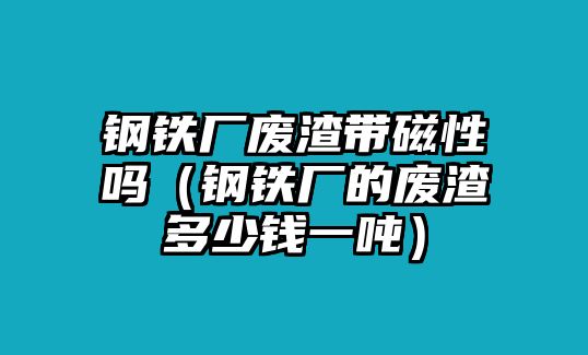 鋼鐵廠廢渣帶磁性嗎（鋼鐵廠的廢渣多少錢一噸）