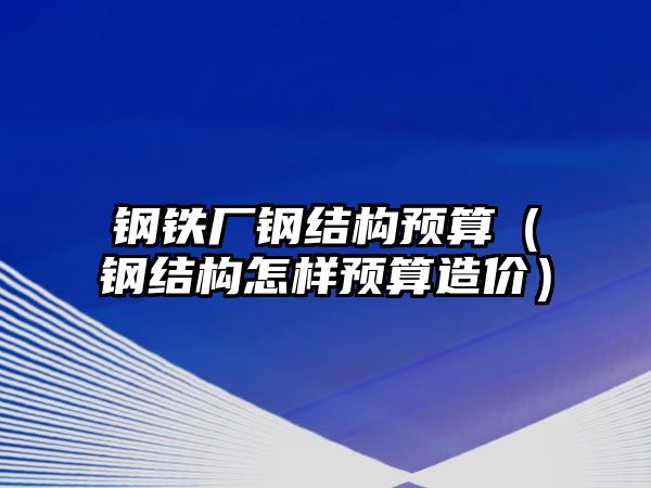 鋼鐵廠鋼結(jié)構(gòu)預算（鋼結(jié)構(gòu)怎樣預算造價）