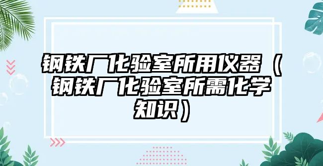 鋼鐵廠化驗室所用儀器（鋼鐵廠化驗室所需化學知識）