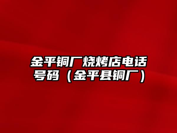 金平銅廠燒烤店電話號(hào)碼（金平縣銅廠）