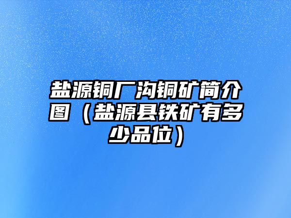 鹽源銅廠溝銅礦簡(jiǎn)介圖（鹽源縣鐵礦有多少品位）