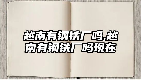 越南有鋼鐵廠嗎,越南有鋼鐵廠嗎現(xiàn)在