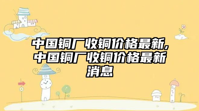 中國銅廠收銅價格最新,中國銅廠收銅價格最新消息