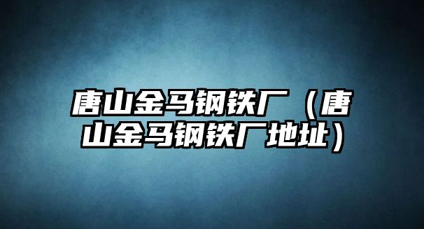 唐山金馬鋼鐵廠（唐山金馬鋼鐵廠地址）