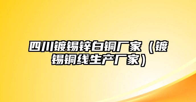 四川鍍錫鋅白銅廠家（鍍錫銅線生產(chǎn)廠家）