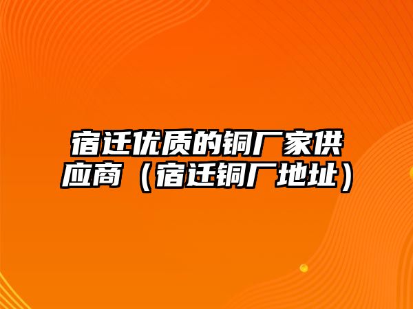 宿遷優(yōu)質的銅廠家供應商（宿遷銅廠地址）