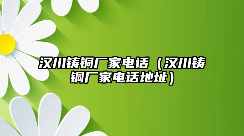 漢川鑄銅廠家電話（漢川鑄銅廠家電話地址）