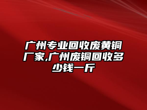 廣州專業(yè)回收廢黃銅廠家,廣州廢銅回收多少錢一斤