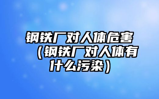 鋼鐵廠對人體危害（鋼鐵廠對人體有什么污染）