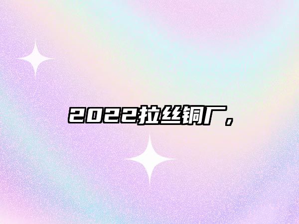 2022拉絲銅廠,