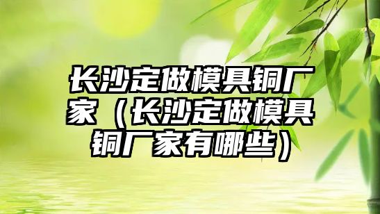 長沙定做模具銅廠家（長沙定做模具銅廠家有哪些）