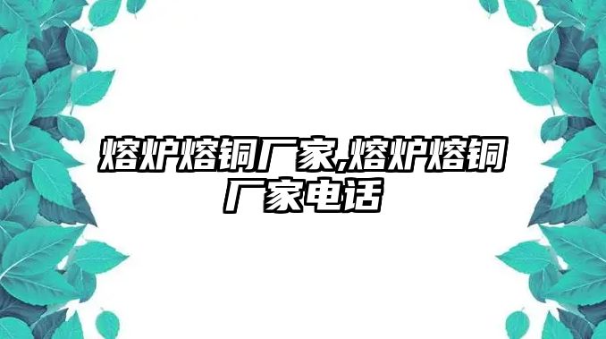 熔爐熔銅廠家,熔爐熔銅廠家電話