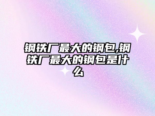 鋼鐵廠最大的鋼包,鋼鐵廠最大的鋼包是什么