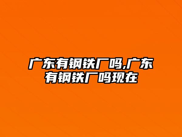 廣東有鋼鐵廠嗎,廣東有鋼鐵廠嗎現(xiàn)在