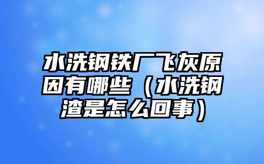 水洗鋼鐵廠飛灰原因有哪些（水洗鋼渣是怎么回事）