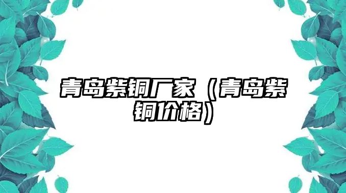 青島紫銅廠家（青島紫銅價格）