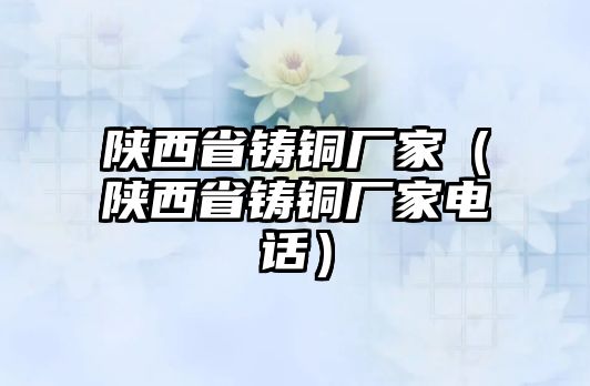 陜西省鑄銅廠家（陜西省鑄銅廠家電話）