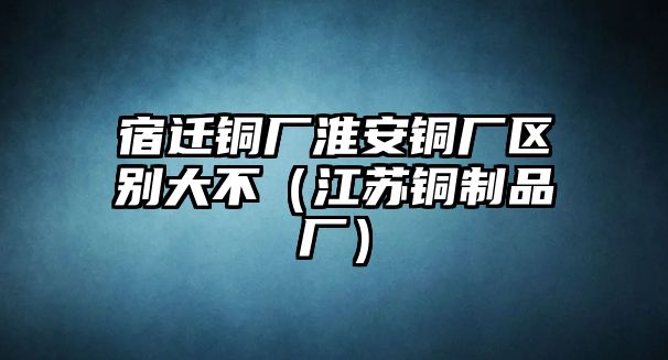 宿遷銅廠淮安銅廠區(qū)別大不（江蘇銅制品廠）