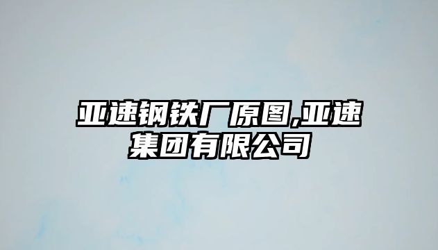 亞速鋼鐵廠原圖,亞速集團(tuán)有限公司