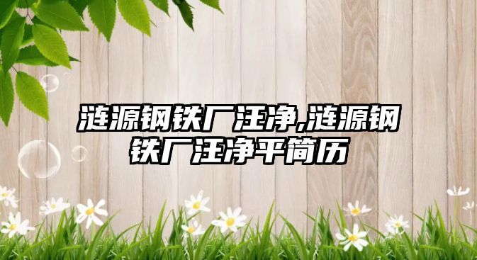 漣源鋼鐵廠汪凈,漣源鋼鐵廠汪凈平簡(jiǎn)歷