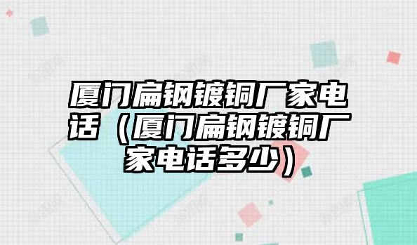 廈門(mén)扁鋼鍍銅廠家電話（廈門(mén)扁鋼鍍銅廠家電話多少）