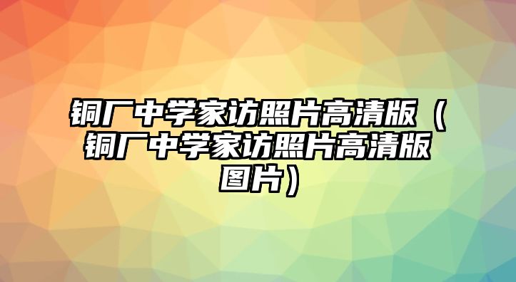 銅廠中學(xué)家訪照片高清版（銅廠中學(xué)家訪照片高清版圖片）