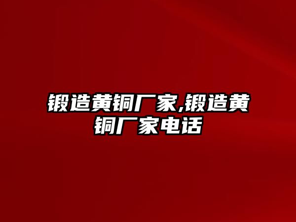 鍛造黃銅廠家,鍛造黃銅廠家電話