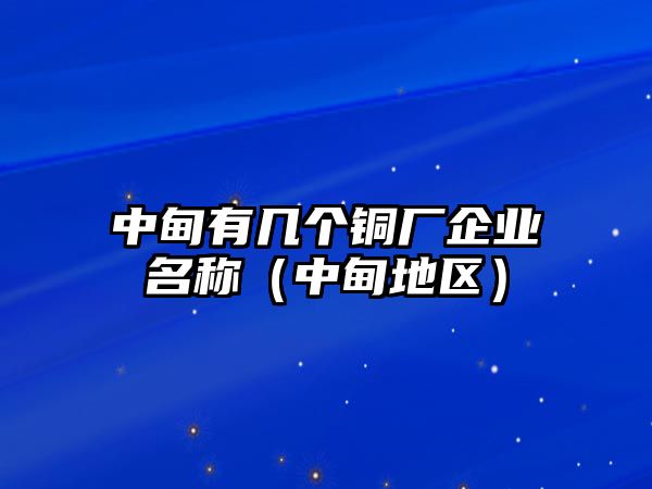 中甸有幾個(gè)銅廠企業(yè)名稱（中甸地區(qū)）