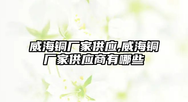 威海銅廠家供應(yīng),威海銅廠家供應(yīng)商有哪些