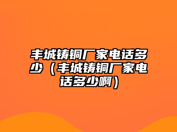 豐城鑄銅廠家電話多少（豐城鑄銅廠家電話多少?。? class=