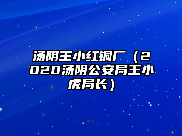 湯陰王小紅銅廠（2020湯陰公安局王小虎局長(zhǎng)）