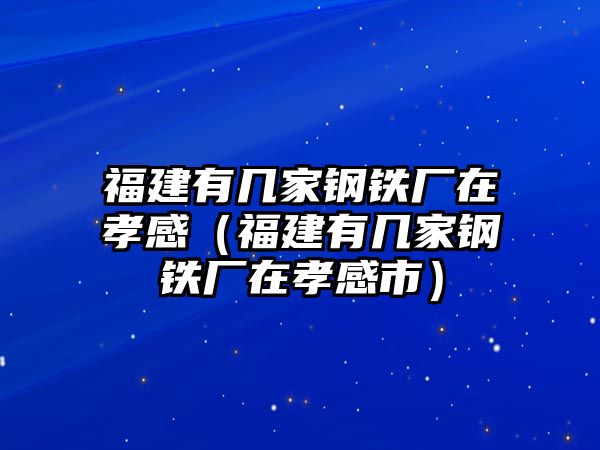 福建有幾家鋼鐵廠在孝感（福建有幾家鋼鐵廠在孝感市）