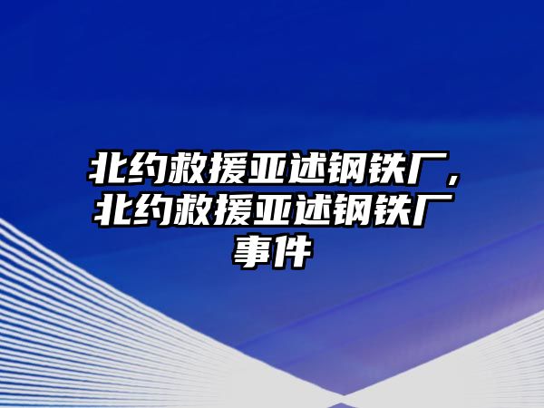 北約救援亞述鋼鐵廠,北約救援亞述鋼鐵廠事件