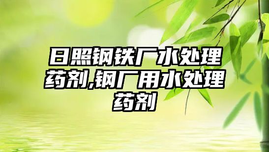 日照鋼鐵廠水處理藥劑,鋼廠用水處理藥劑