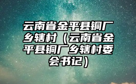 云南省金平縣銅廠鄉(xiāng)轄村（云南省金平縣銅廠鄉(xiāng)轄村委會(huì)書記）