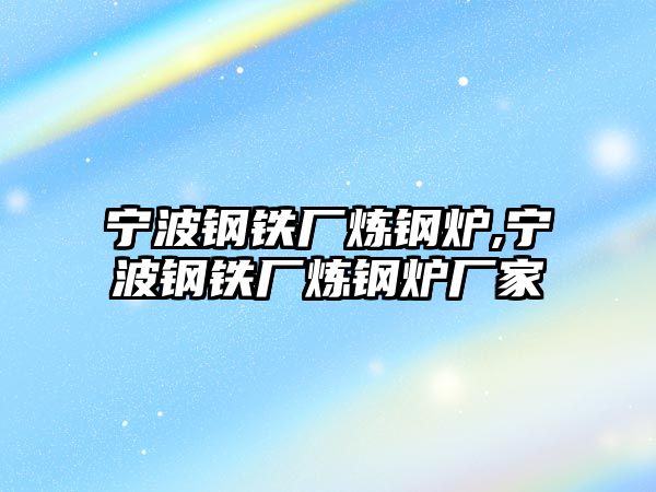 寧波鋼鐵廠煉鋼爐,寧波鋼鐵廠煉鋼爐廠家