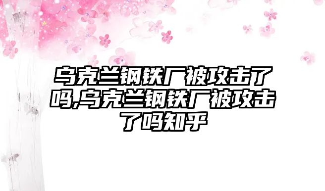 烏克蘭鋼鐵廠被攻擊了嗎,烏克蘭鋼鐵廠被攻擊了嗎知乎