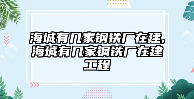 海城有幾家鋼鐵廠在建,海城有幾家鋼鐵廠在建工程