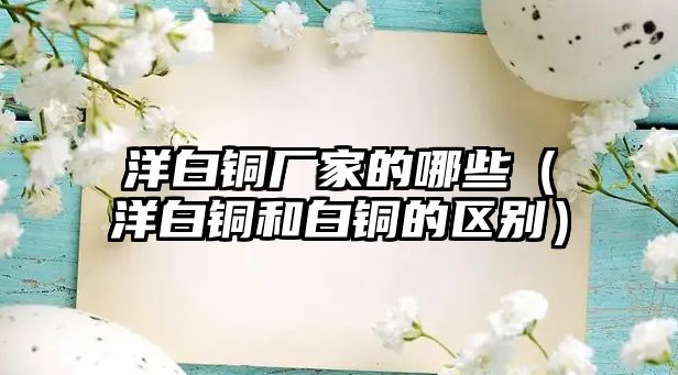 洋白銅廠家的哪些（洋白銅和白銅的區(qū)別）