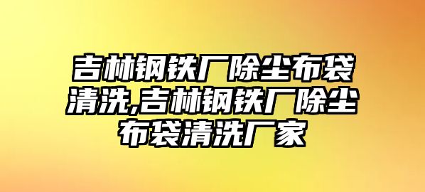 吉林鋼鐵廠除塵布袋清洗,吉林鋼鐵廠除塵布袋清洗廠家