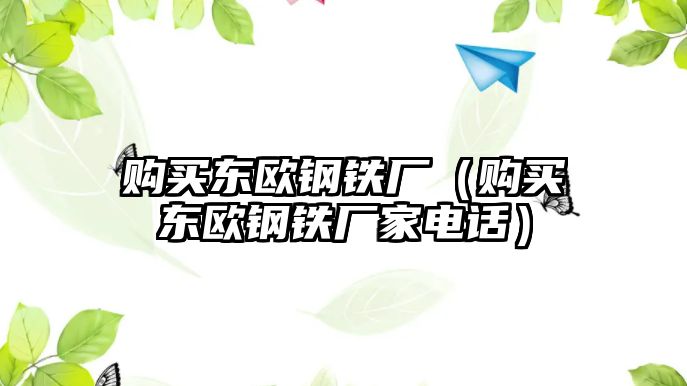 購(gòu)買東歐鋼鐵廠（購(gòu)買東歐鋼鐵廠家電話）