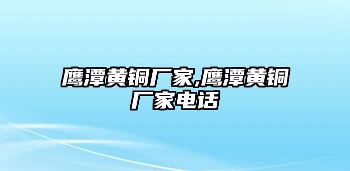 鷹潭黃銅廠家,鷹潭黃銅廠家電話