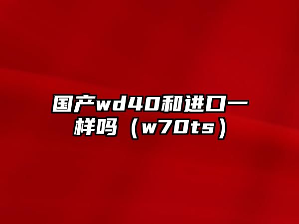 國產wd40和進口一樣嗎（w70ts）