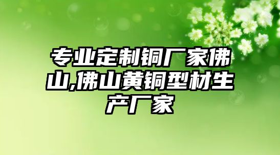 專業(yè)定制銅廠家佛山,佛山黃銅型材生產(chǎn)廠家