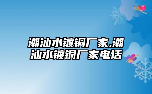 潮汕水鍍銅廠家,潮汕水鍍銅廠家電話